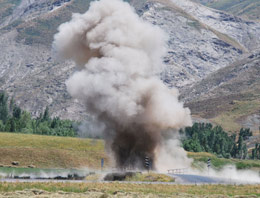 Hakkari'de patlama meydana geldi