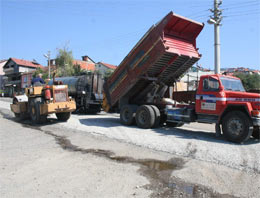 Van'da asfaltlama çalışması