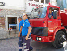 Bodrum'da korkutan yangın