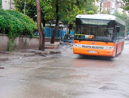 Malatya sular altında kaldı