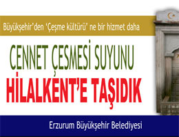 Cennet Çeşmesi suyu 41. çeşmede