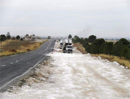 Ş.Urfa'da yol yapım çalışması sürüyor